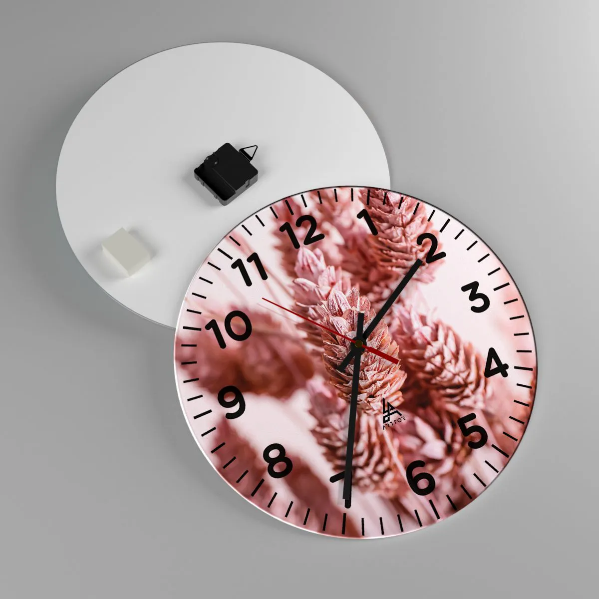 Wanduhr - Glasuhr - Scheinbar unauffällig - 40x40 cm