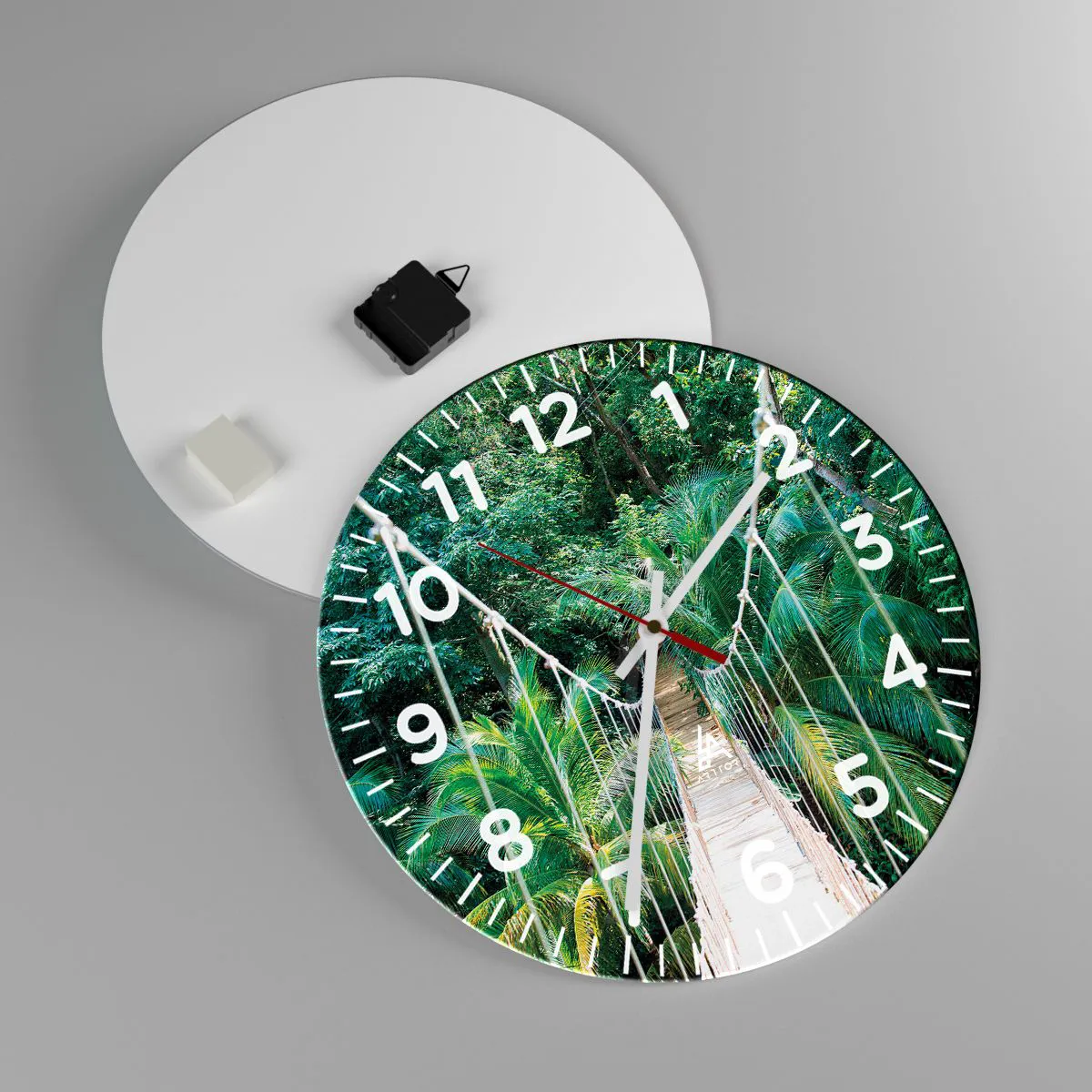 Zegar ścienny - Welcome to the jungle! - 40x40 cm