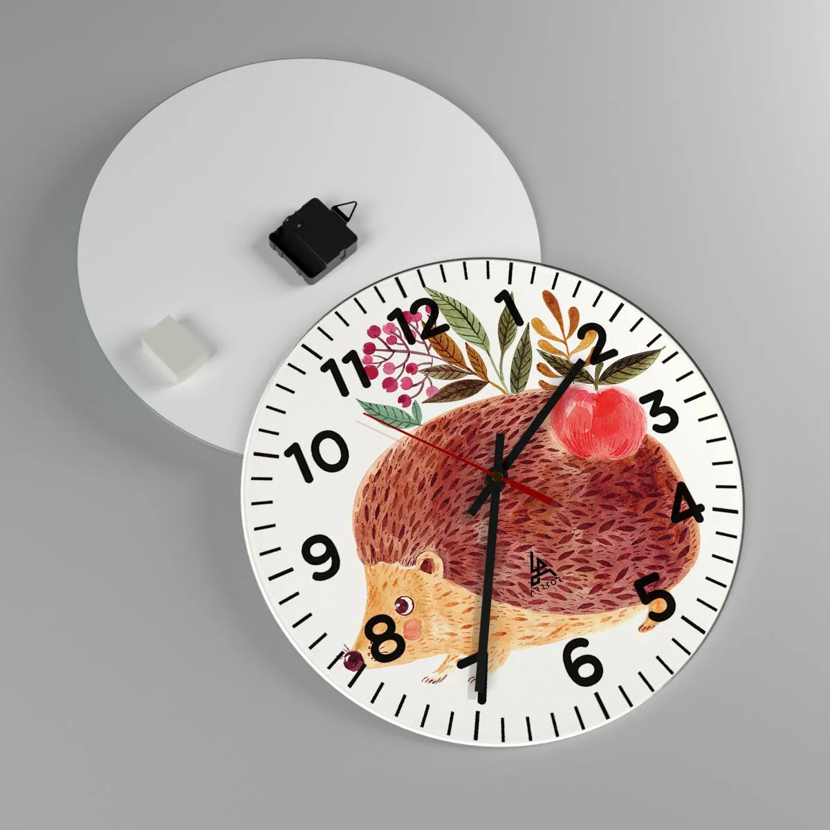 Ceas de perete - Ceas pe sticlă - Și tu deja mă placi - 40x40 cm