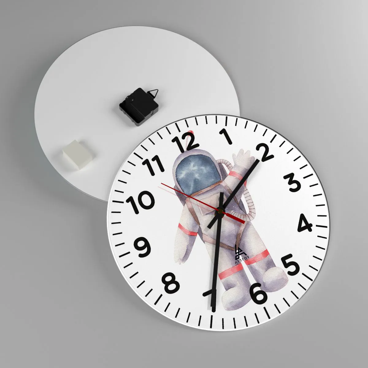 Wanduhr - Glasuhr - Bis dann! - 40x40 cm