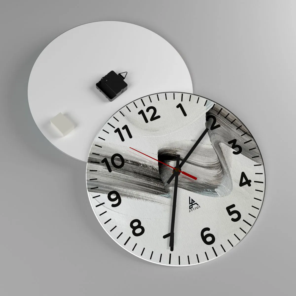 Wanduhr - Glasuhr - Lässig zum Spaß - 40x40 cm