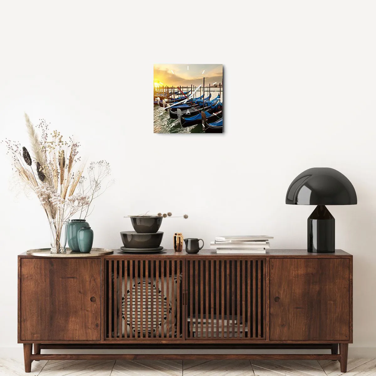 Relógio de parede - Relógio em vidro - Antes que o burburinho chegue - 30x30 cm