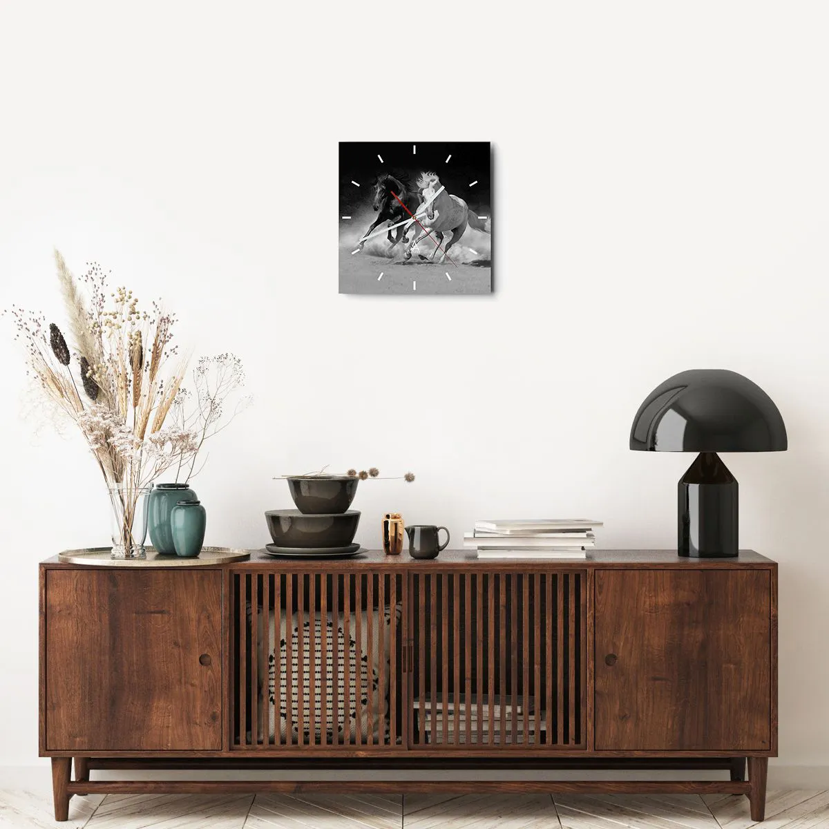 Nástenné hodiny - Cval slobody - 30x30 cm