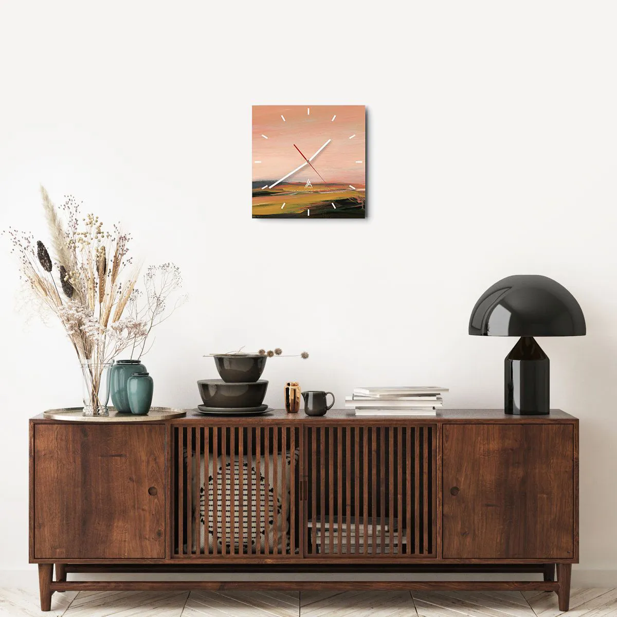 Falióra, Óra - Rózsaszínben - 30x30 cm