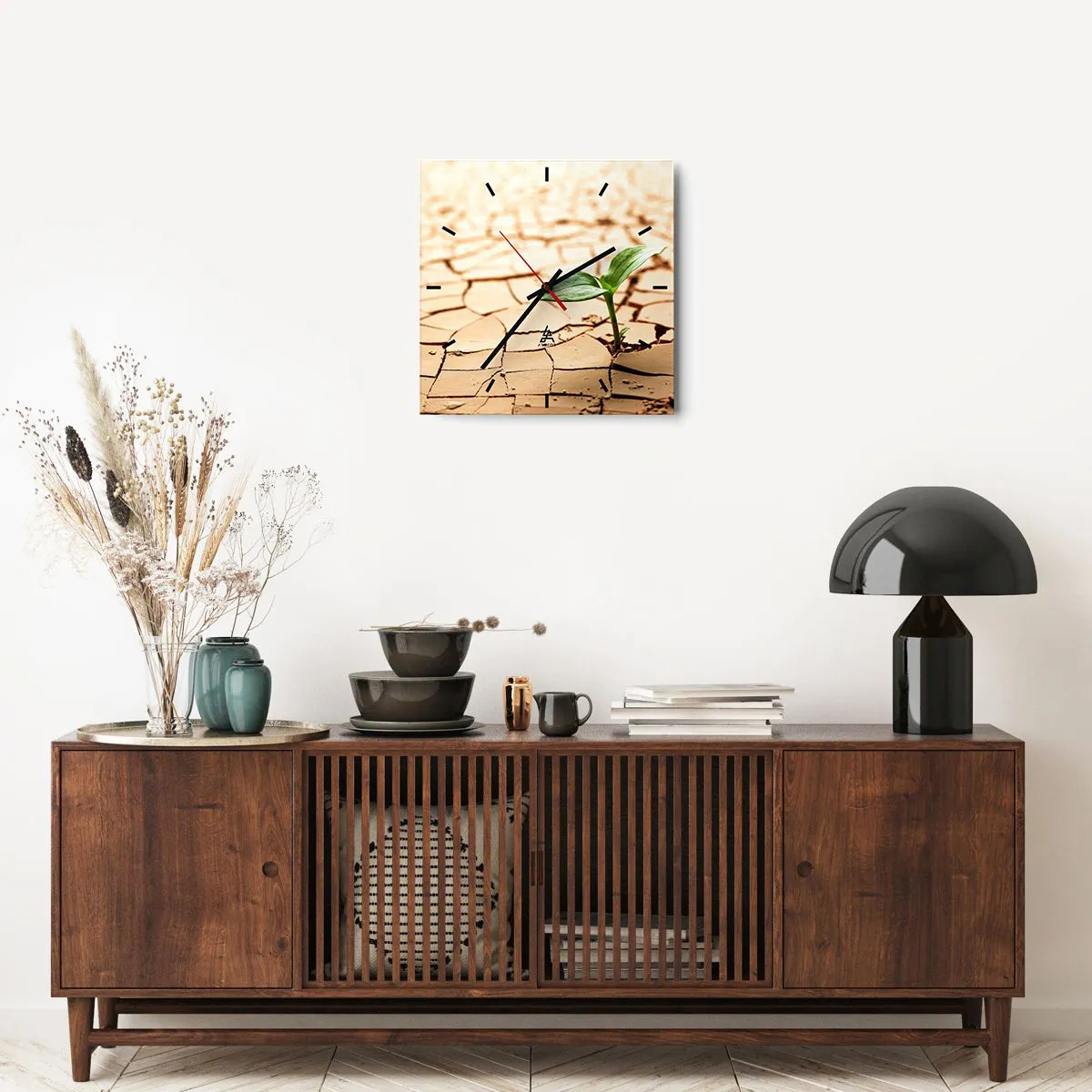 Falióra, Óra - Az élet fékezhetetlen ereje - 40x40 cm