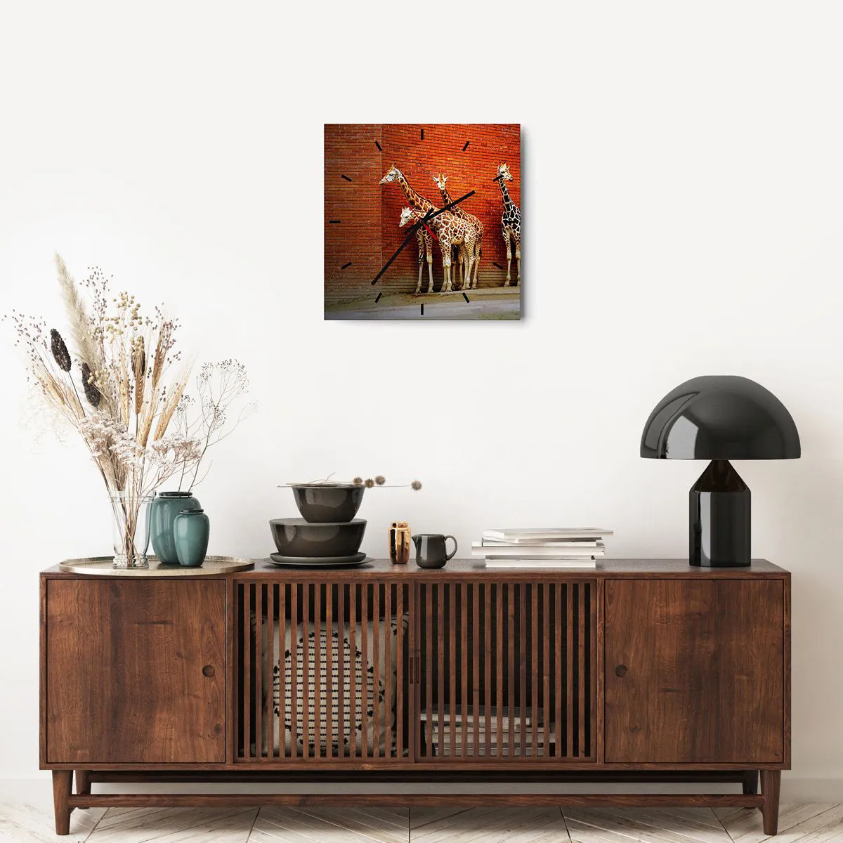 Ceas de perete - Ceas pe sticlă - Vezi vreun salcâm? - 40x40 cm