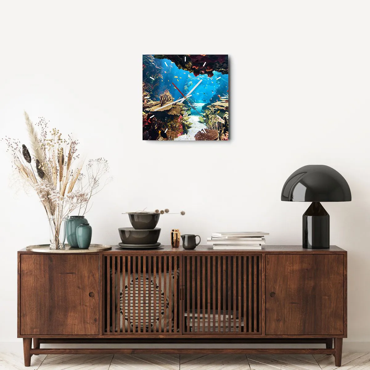 Zegar ścienny - Nawet ci się nie śniło - 40x40 cm