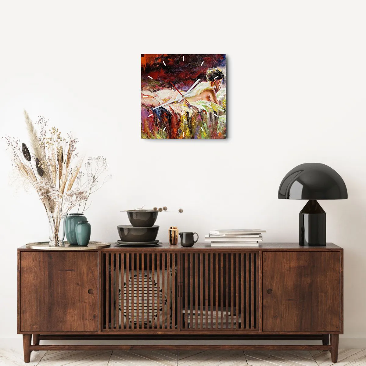 Horloge murale - Pendule murale - Vénus en pensée - 40x40 cm