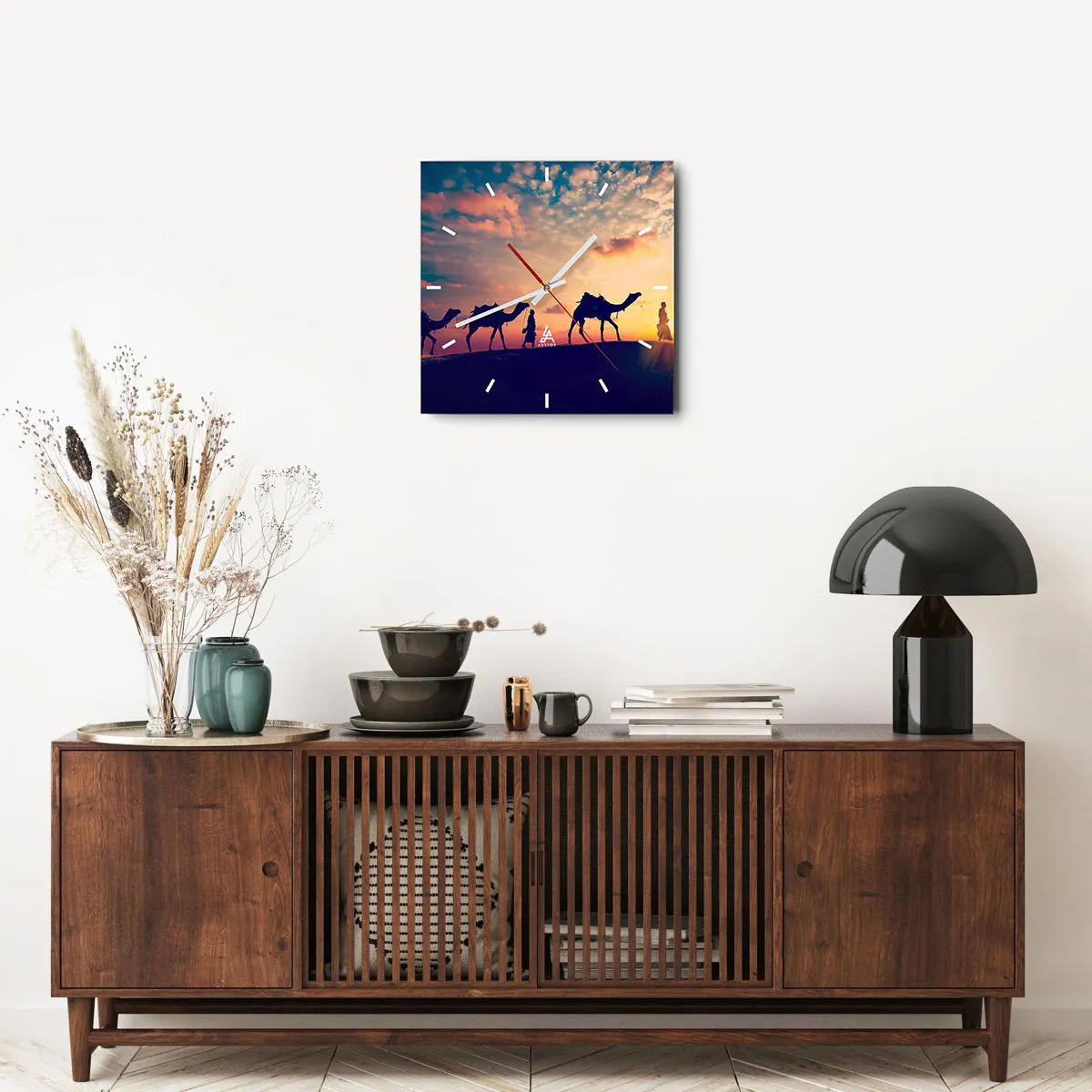 Nástěnné hodiny - Tajemný duch orientu - 40x40 cm