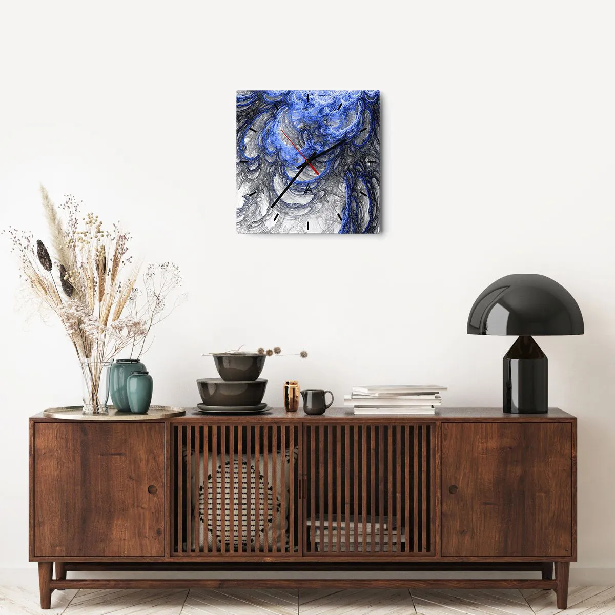 Wanduhr - Glasuhr - Die Geburt einer Welle - 40x40 cm