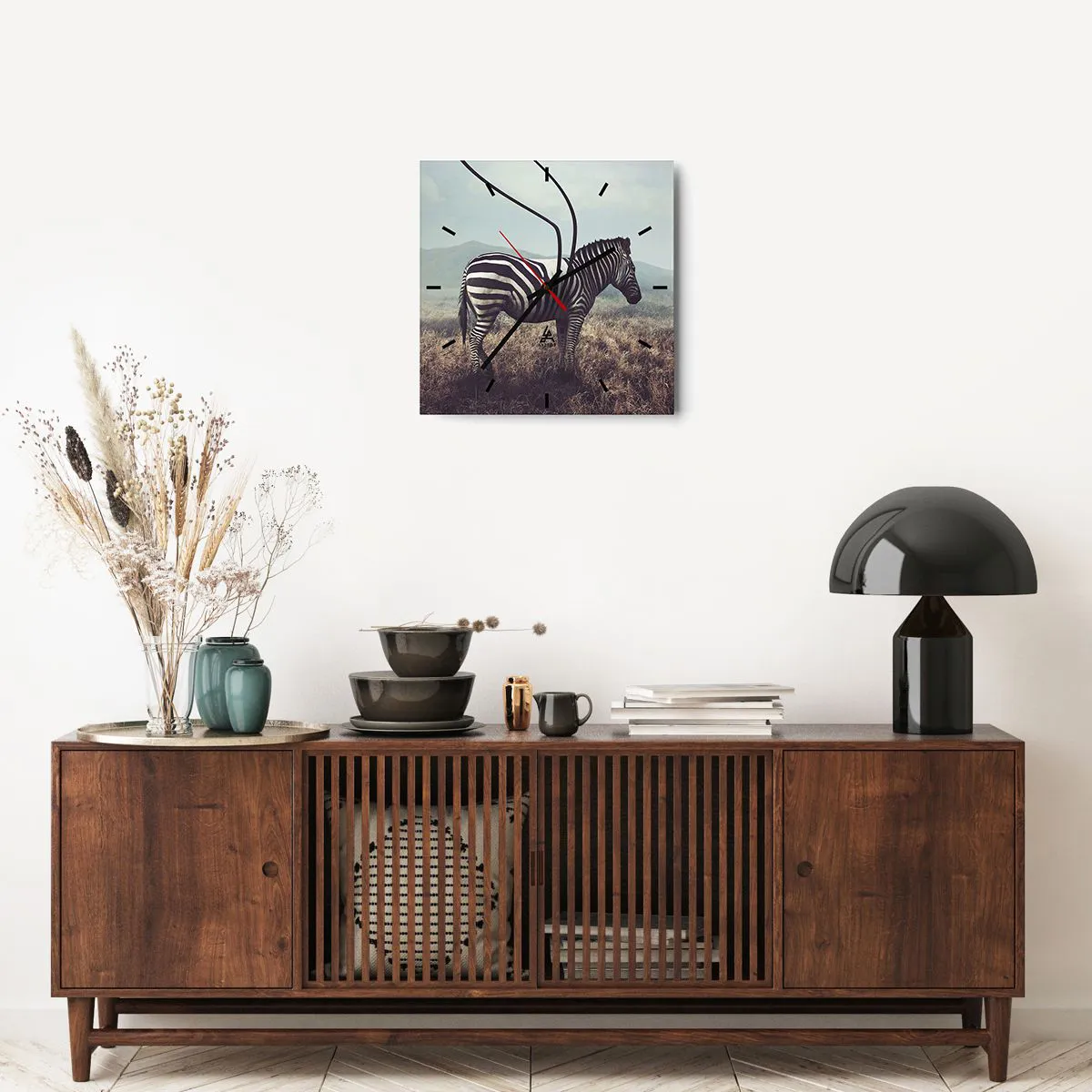 Ceas de perete - Ceas pe sticlă - Atenție! Defecțiune - 40x40 cm