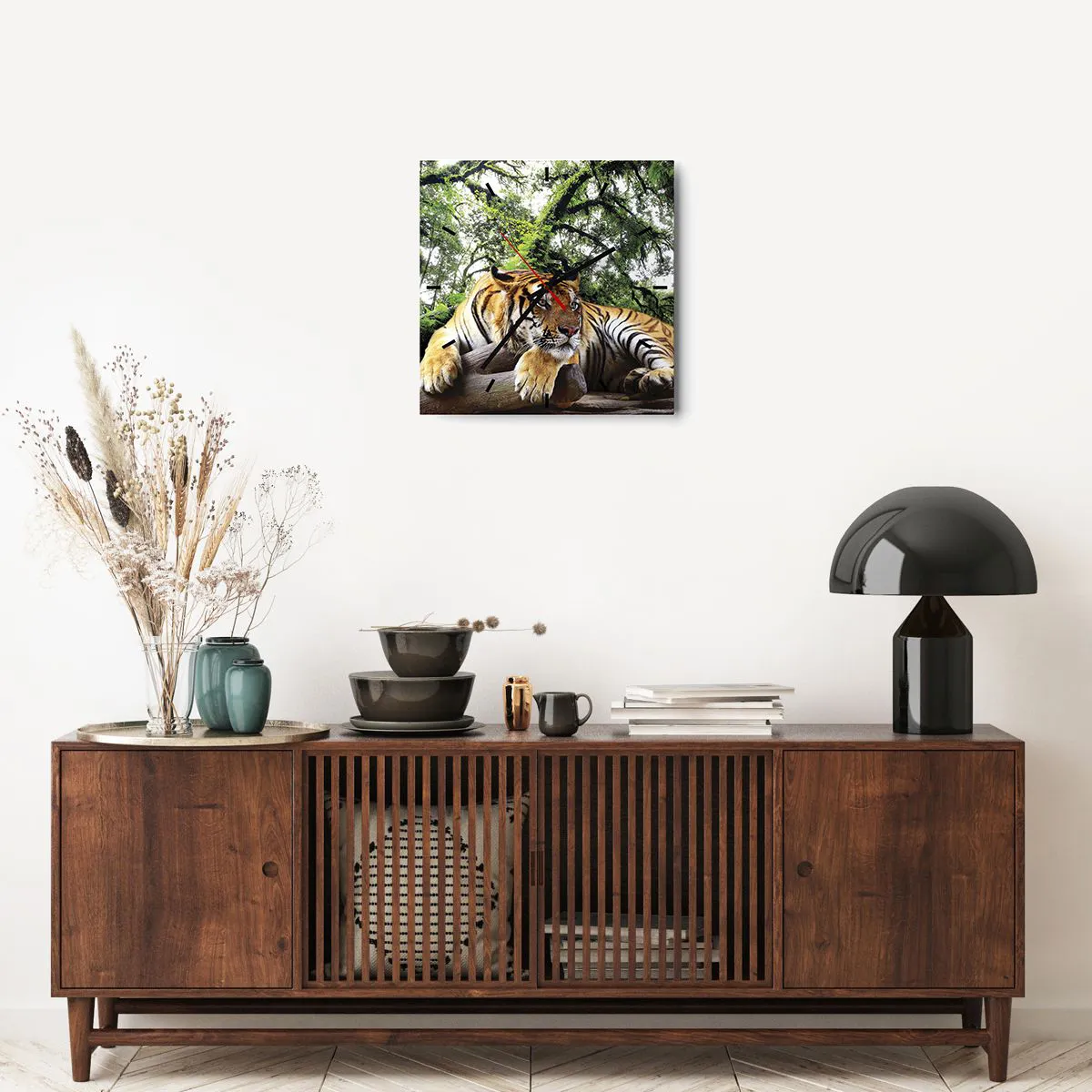 Nástenné hodiny - S úctou - 40x40 cm