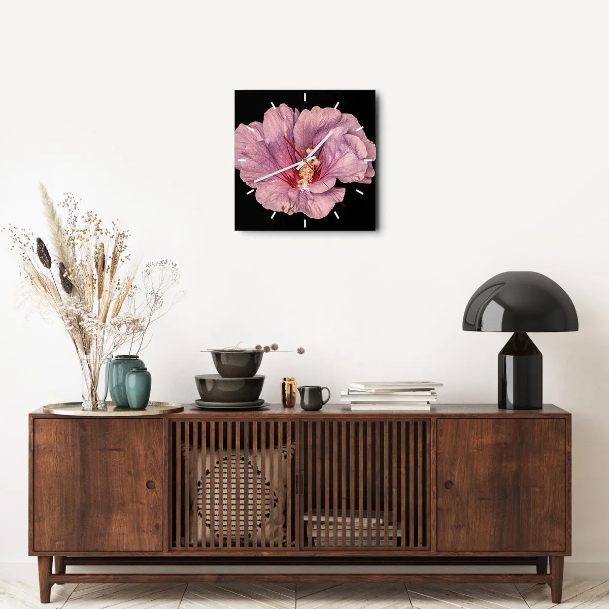 Relógio de parede - Relógio em vidro - Direto para o coração - 40x40 cm