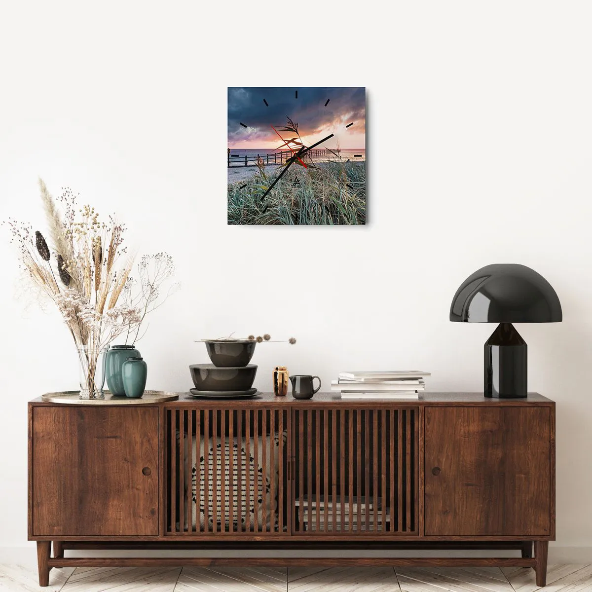 Wall clock - Clock on glass - Not Gone with the Wind - 40x40 cm