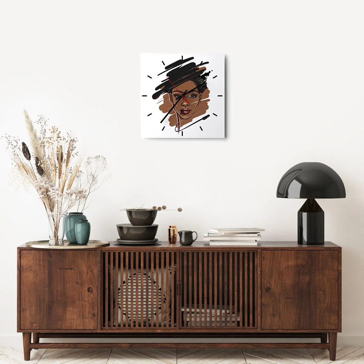 Wanduhr - Glasuhr - Süß wie Schokolade - 40x40 cm