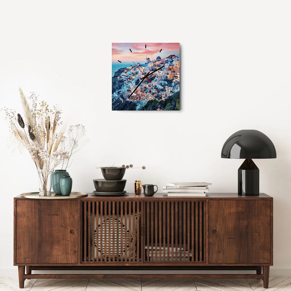 Nástěnné hodiny - Tvoje tlustá řecká dovolená - 40x40 cm