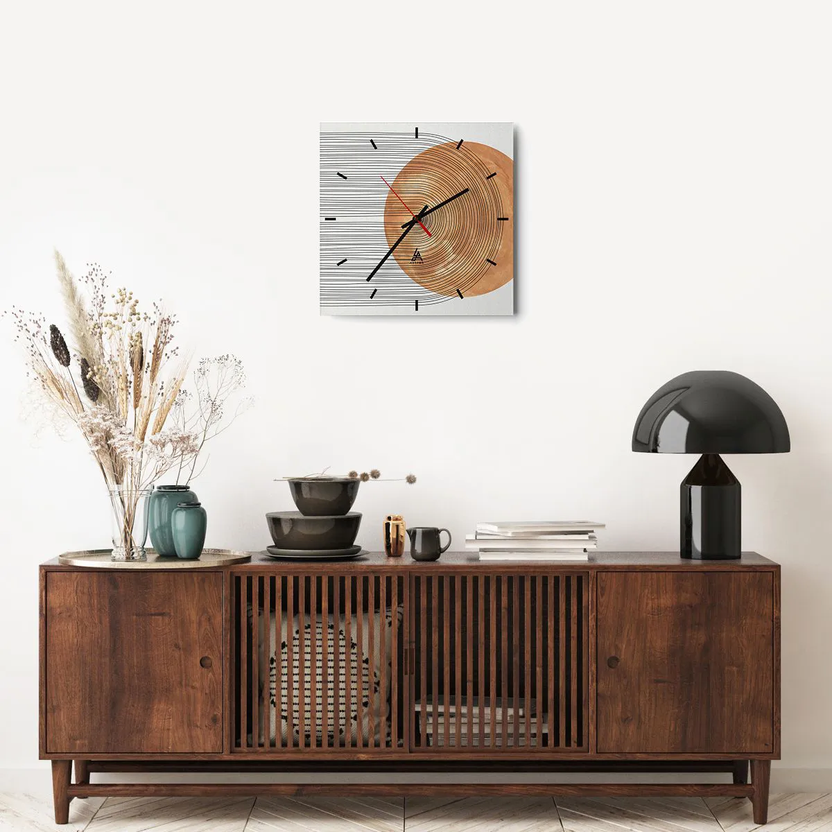 Nástěnné hodiny - Slunečná kompozice - 40x40 cm