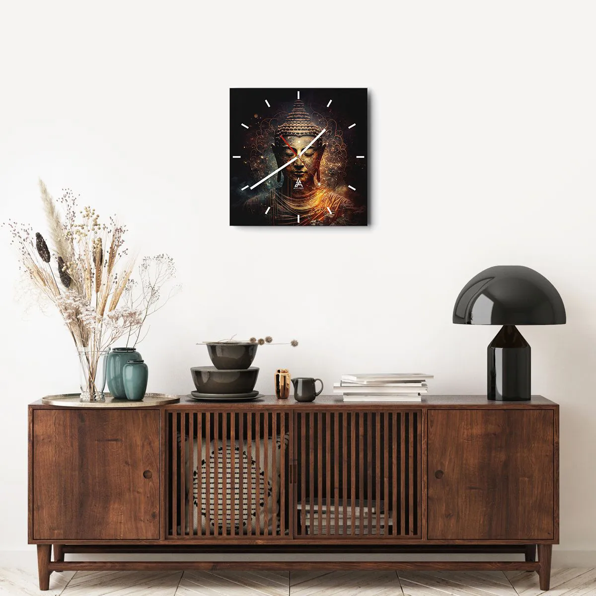 Zegar ścienny - Duchowa równowaga - 40x40 cm