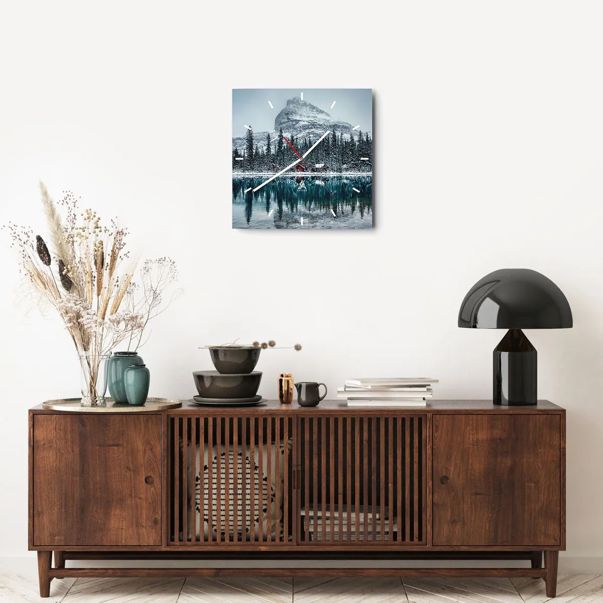 Horloge murale - Pendule murale - Retraite canadienne - 40x40 cm