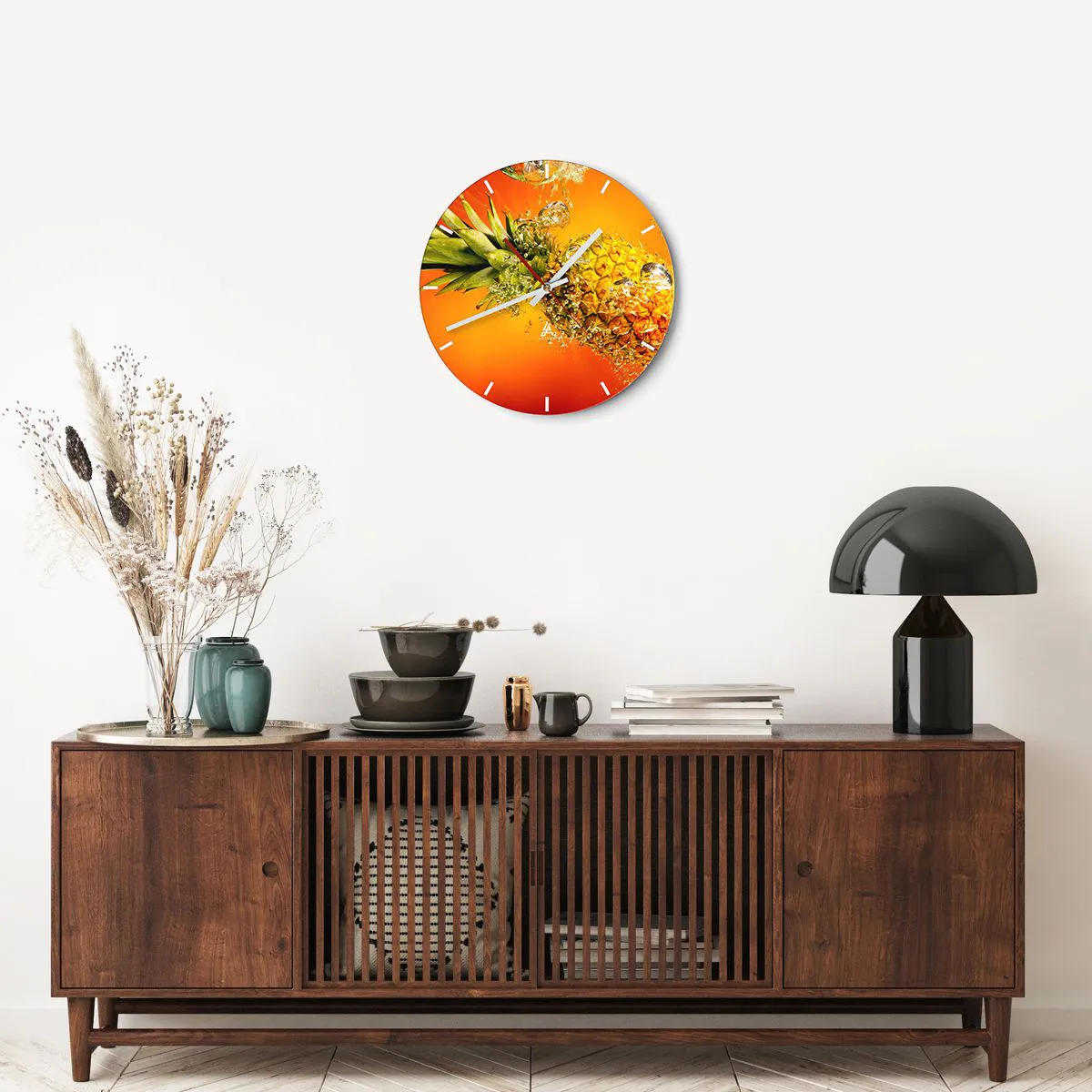 Horloge murale - Pendule murale - Fraîcheur juteuse tropicale - 40x40 cm