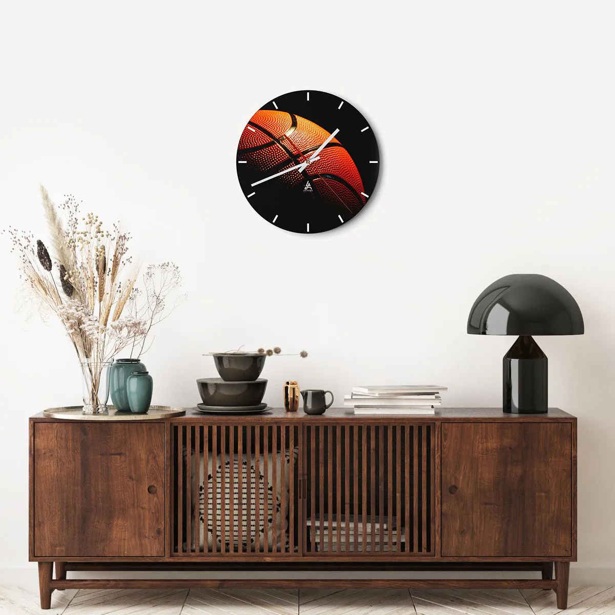 Wanduhr - Glasuhr - Schön wie ein Planet - 40x40 cm