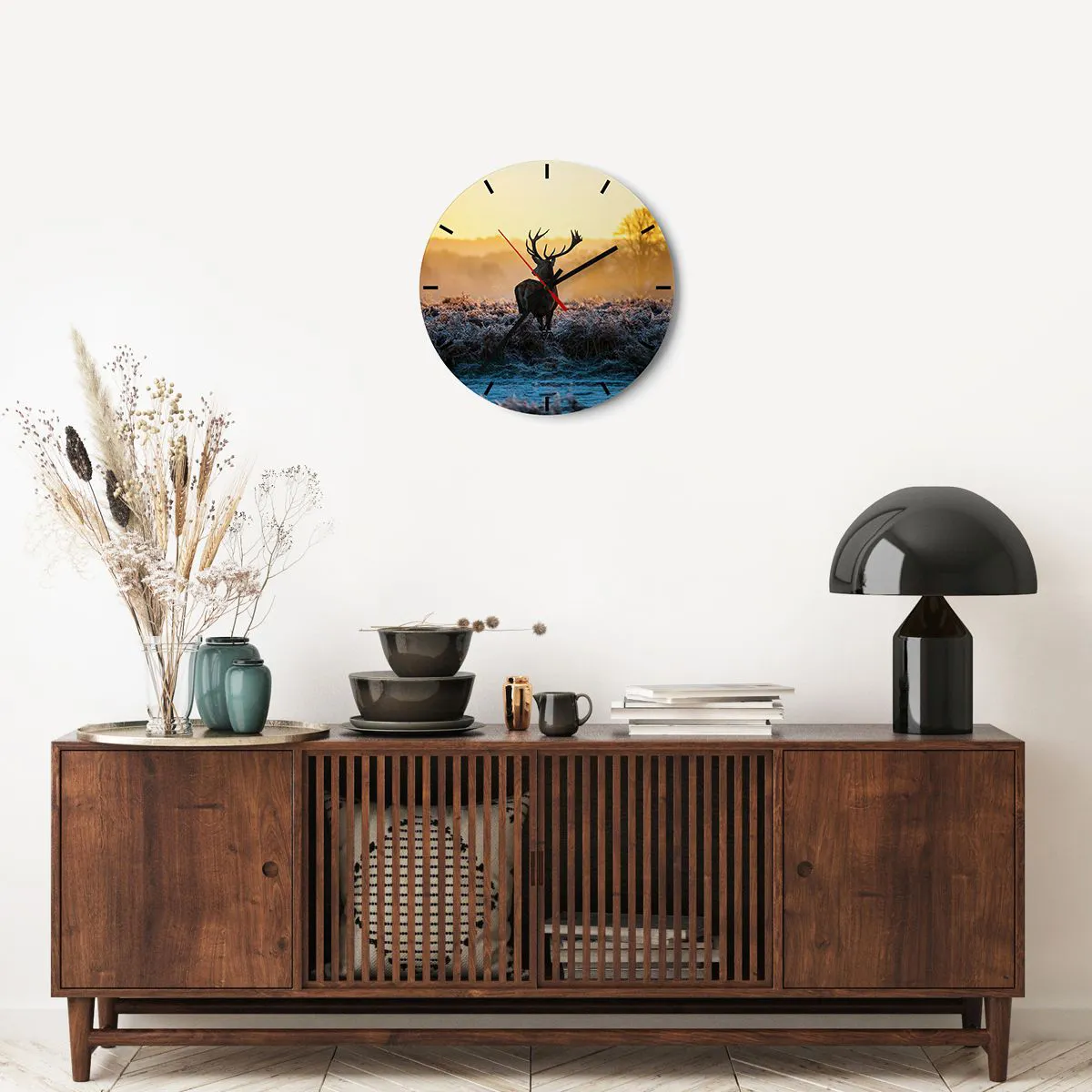 Falióra, Óra - Megkoronázott a birtokán - 40x40 cm