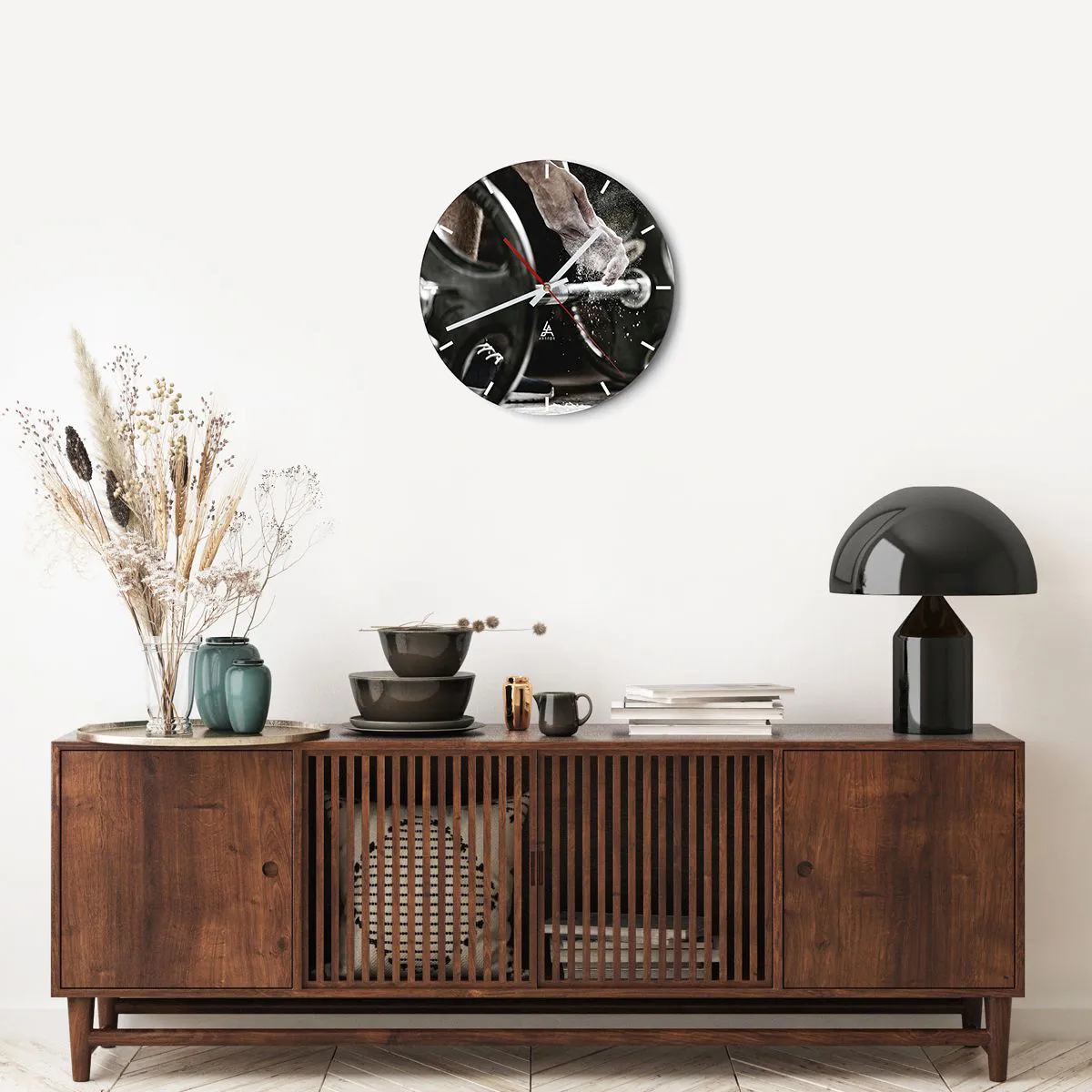 Ceas de perete - Ceas pe sticlă - Provocare acceptată! - 40x40 cm