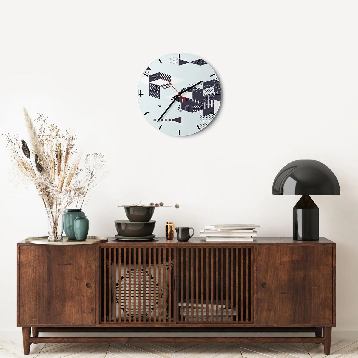 Zegar ścienny - W duszy matematyka - 40x40 cm