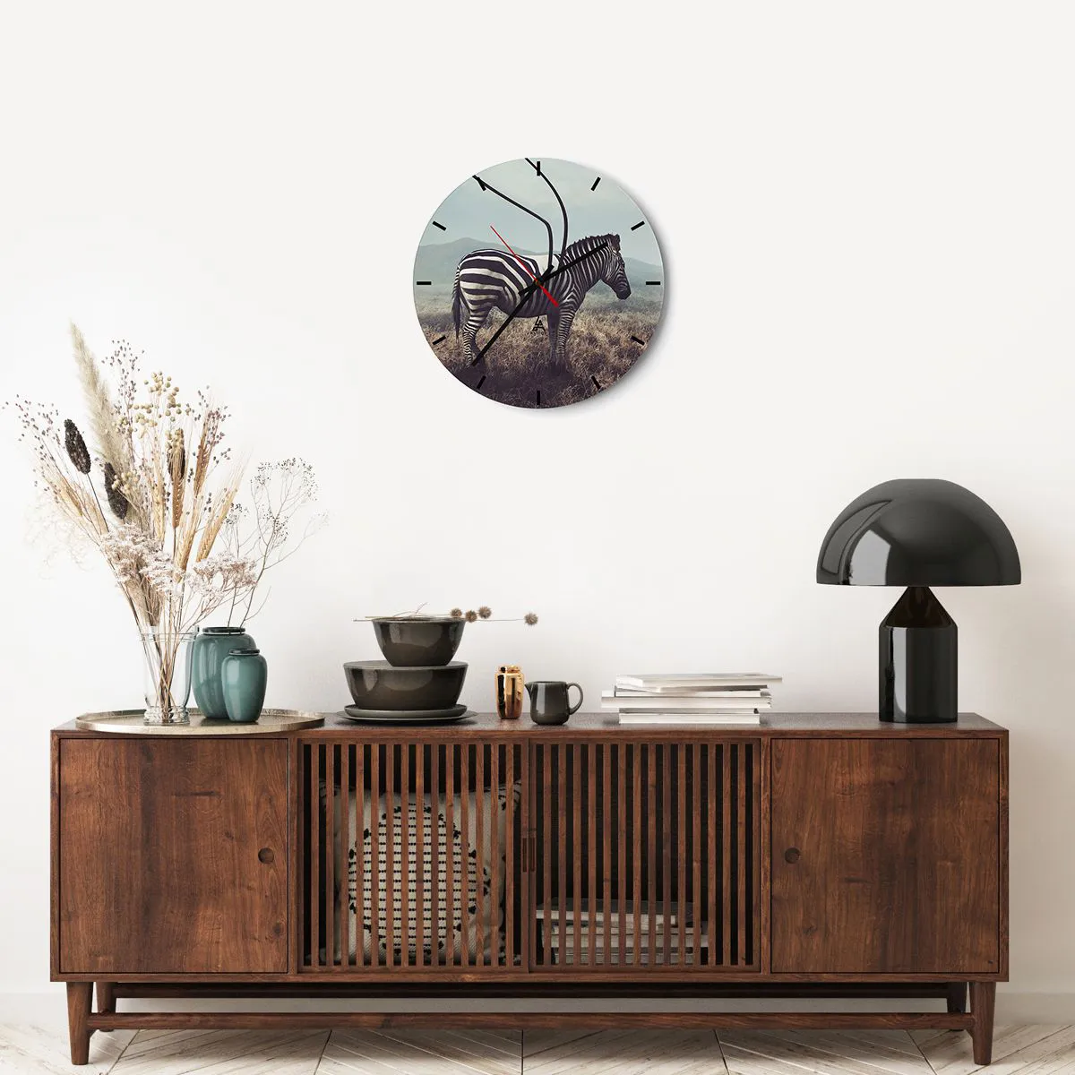 Ceas de perete - Ceas pe sticlă - Atenție! Defecțiune - 40x40 cm