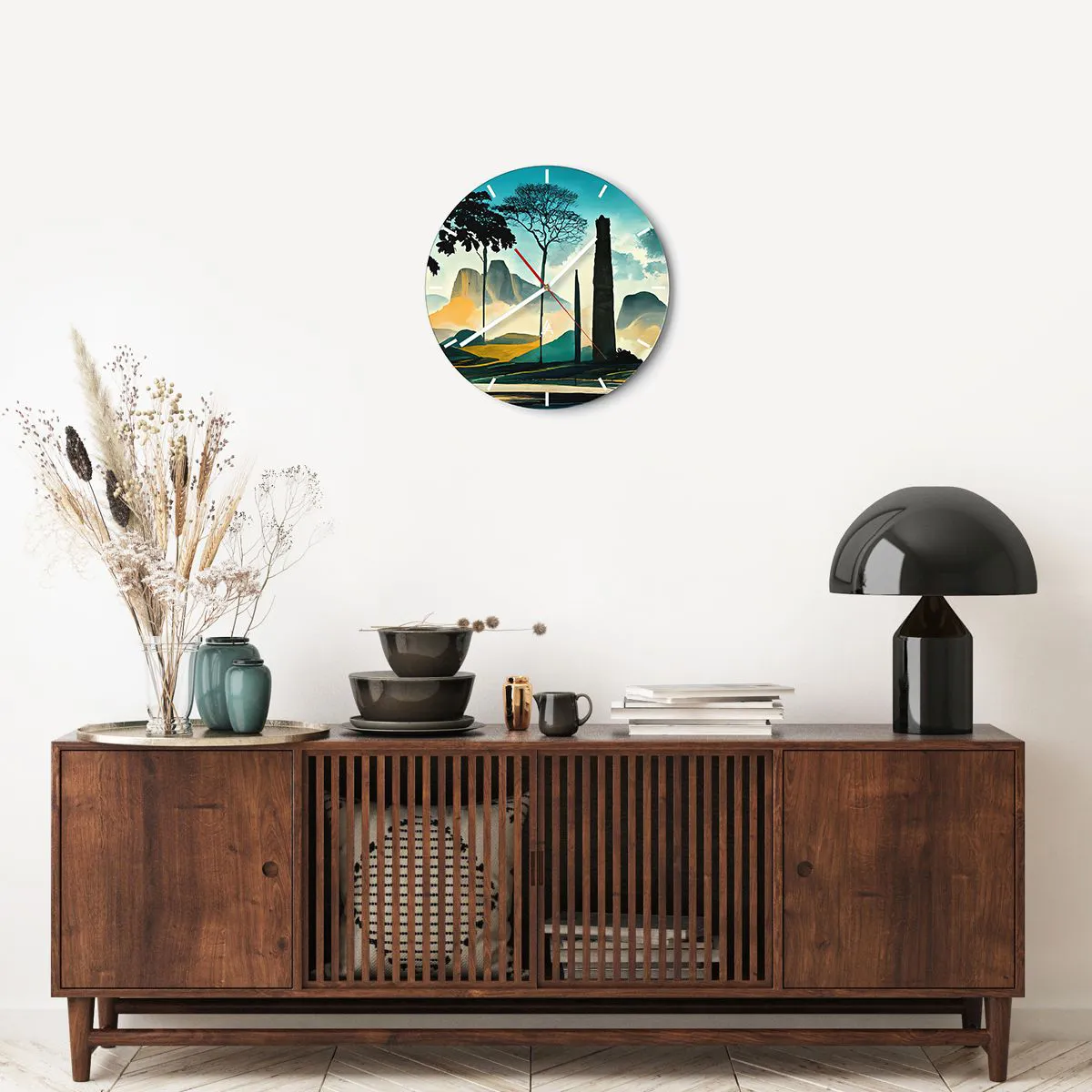 Orologio da parete - Orologio in Vetro - Sempre più in alto - 40x40 cm