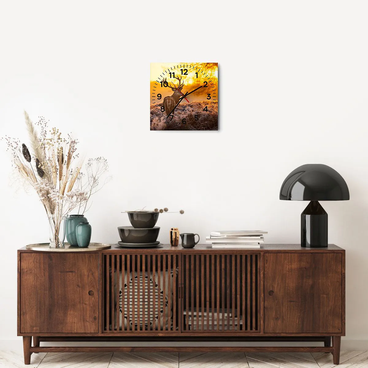 Falióra, Óra - Az őszi erdő királya - 30x30 cm