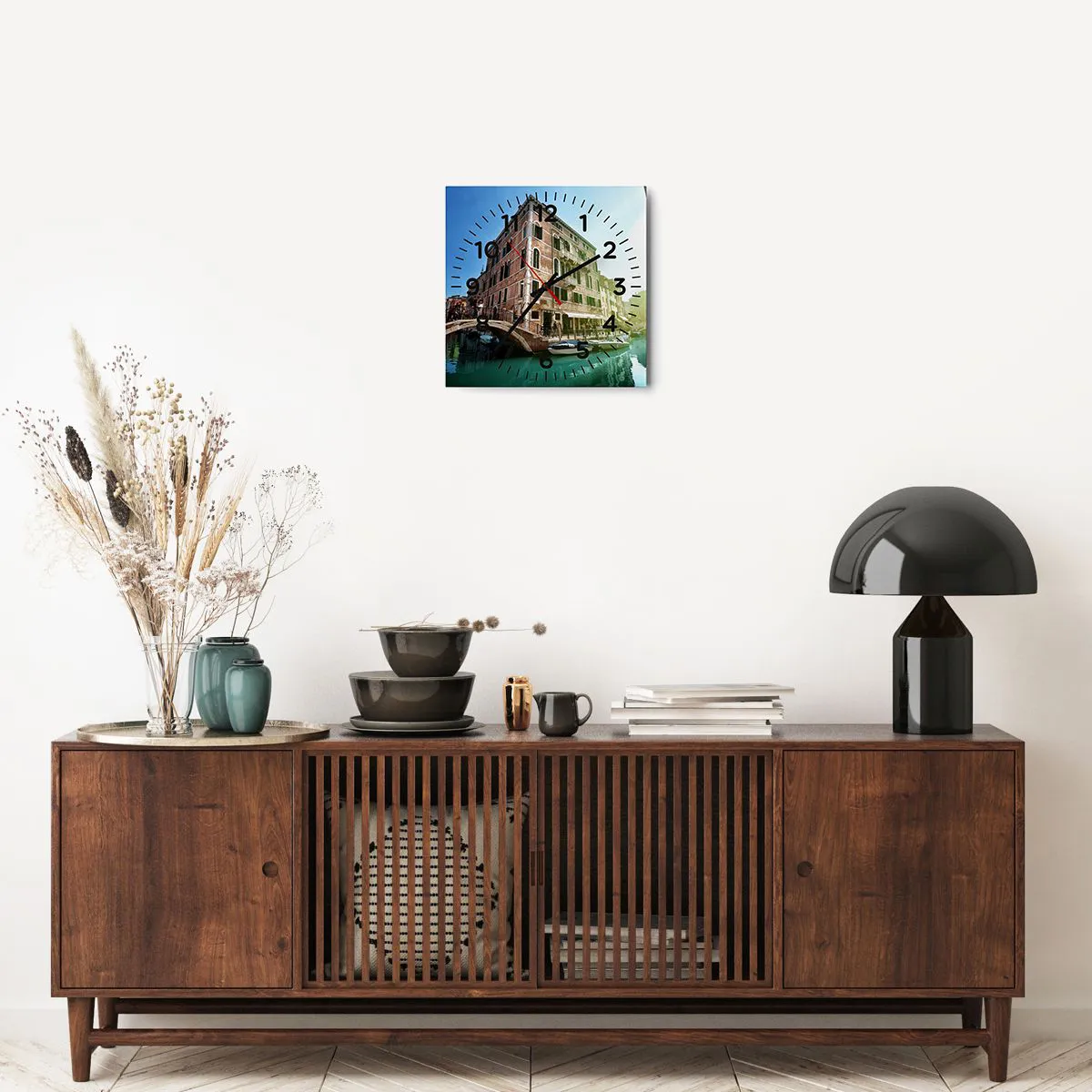 Wandklok - Klok - Venetië - Amore Mio - 30x30 cm