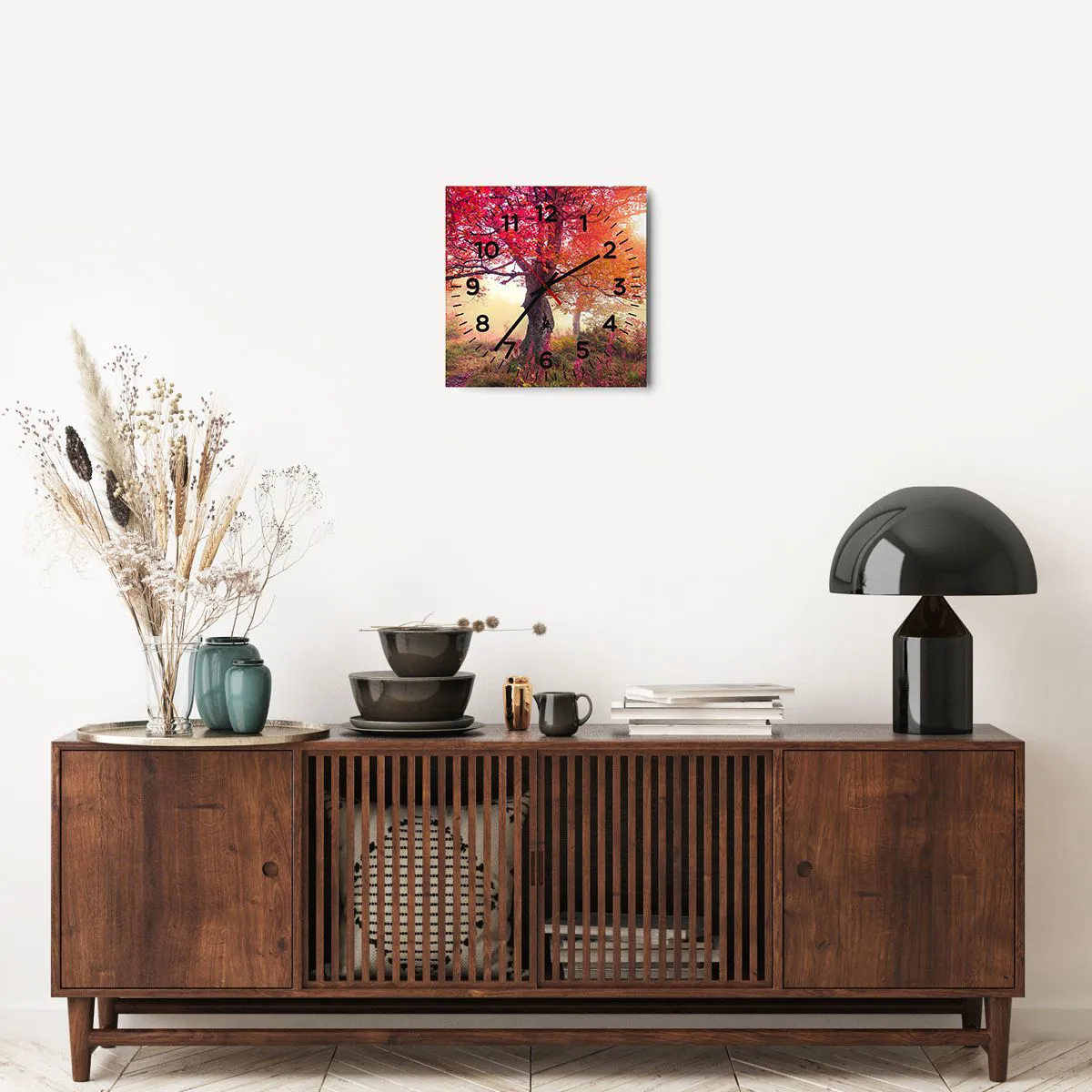 Falióra, Óra - Virágzás őrülete - 30x30 cm