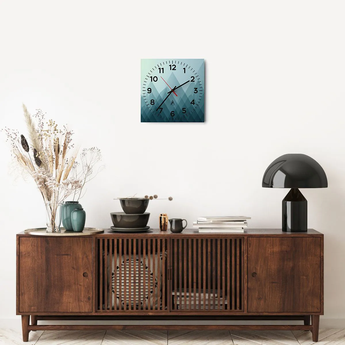 Wanduhr - Glasuhr - Groß größer am größten - 30x30 cm