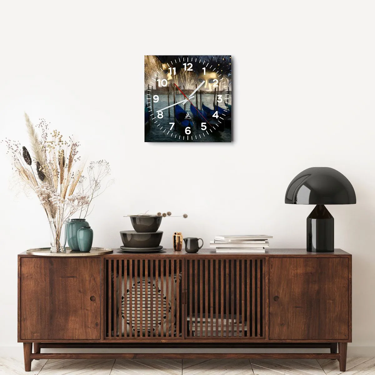 Nástěnné hodiny - Je čas začít karneval - 40x40 cm