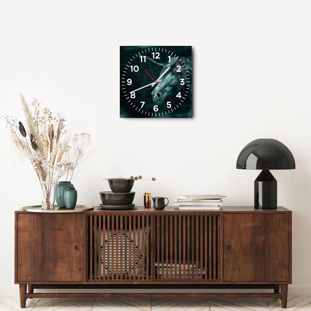 Wandklok - Klok - In een sprookjesbos - 40x40 cm