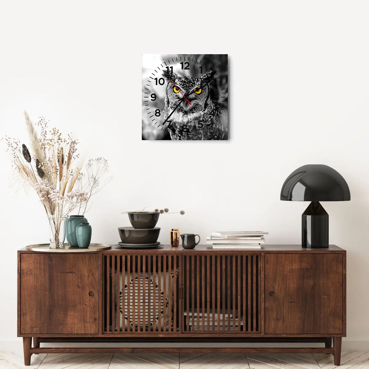 Wanduhr - Glasuhr - Nichts wird sich verstecken - 40x40 cm