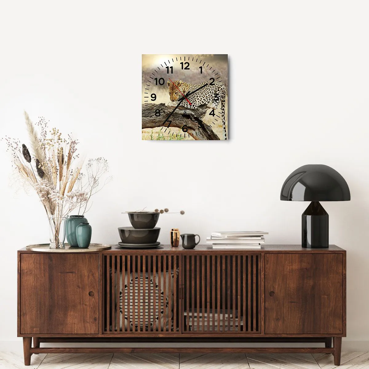 Reloj de pared - Reloj de vidrio - Voy por mi cuenta - 40x40 cm