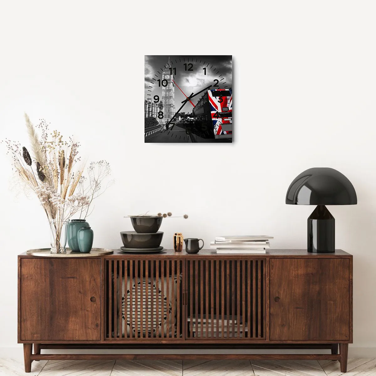 Wanduhr - Glasuhr - Stolz und toll - 40x40 cm