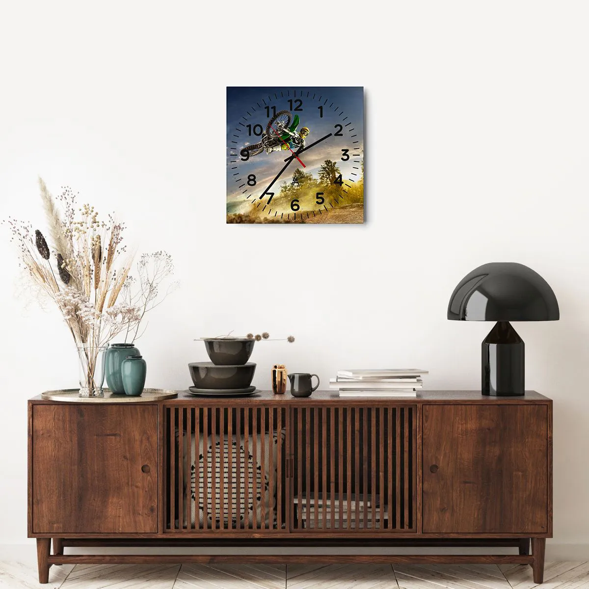 Zegar ścienny - Włącz emocje! - 40x40 cm