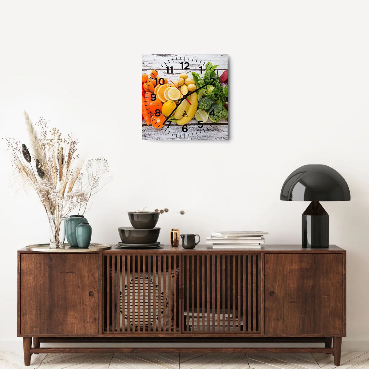 Ceas de perete - Ceas pe sticlă - Nu este de ajuns? - 40x40 cm