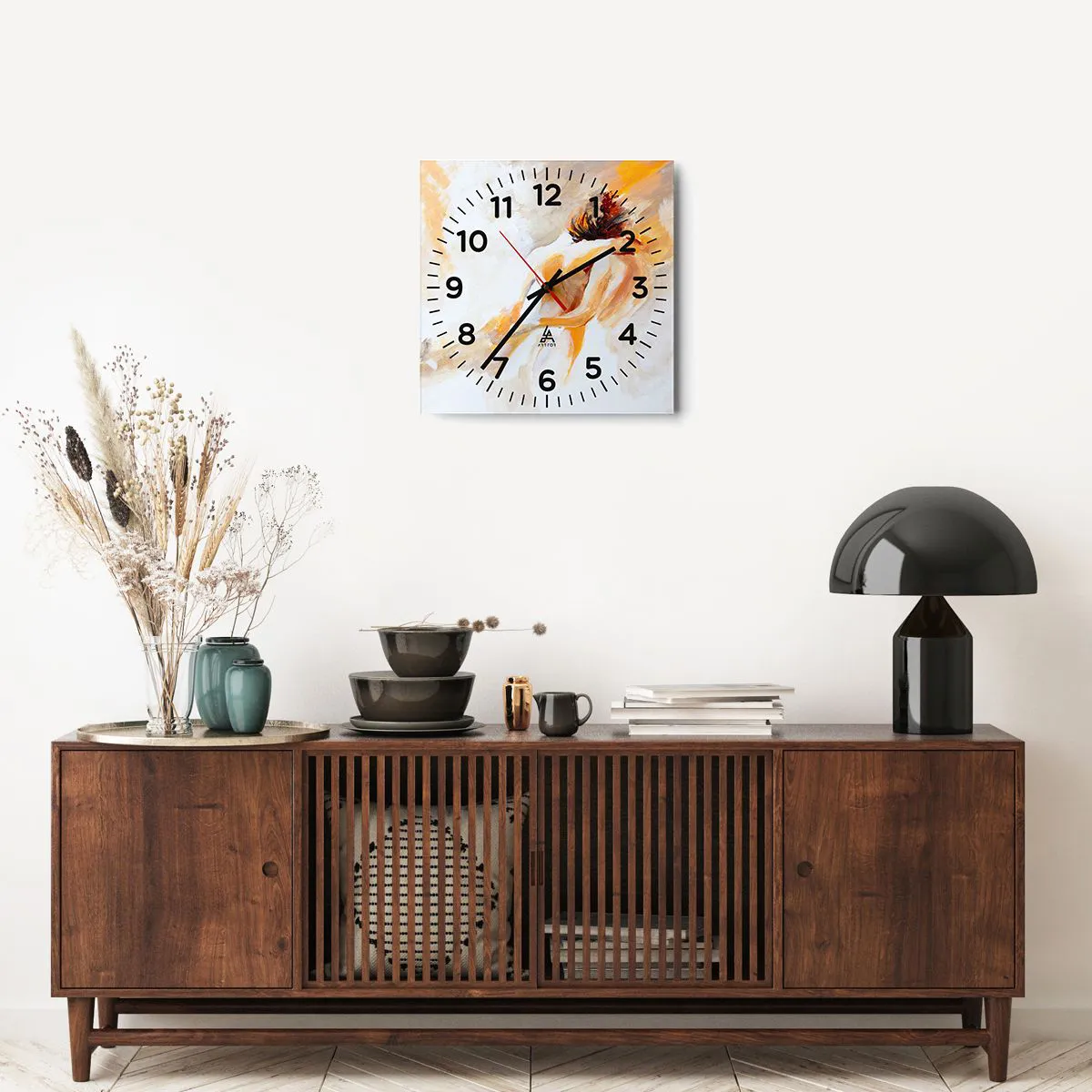 Nástenné hodiny - Blízkosť v nebi - 40x40 cm