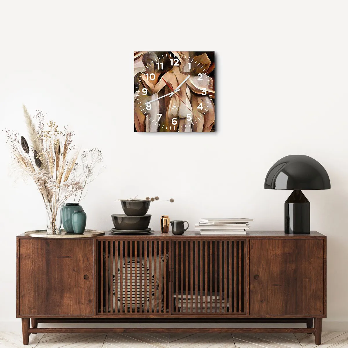 Nástenné hodiny - Tri Grácie 2.0 - 40x40 cm