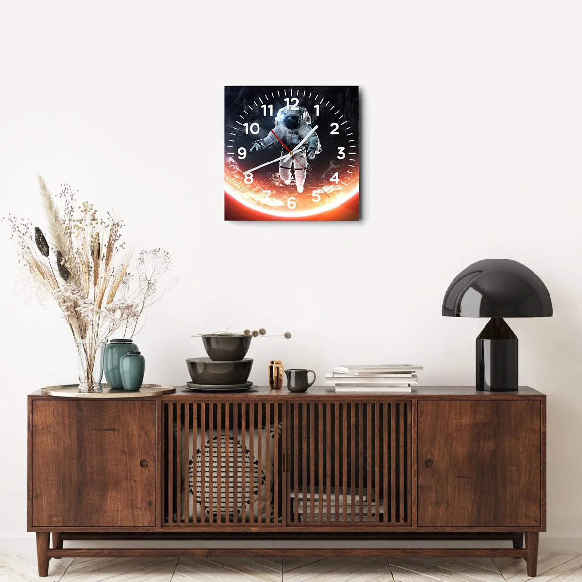 Vægur, Uret - Må jeg blive lidt længere? - 40x40 cm