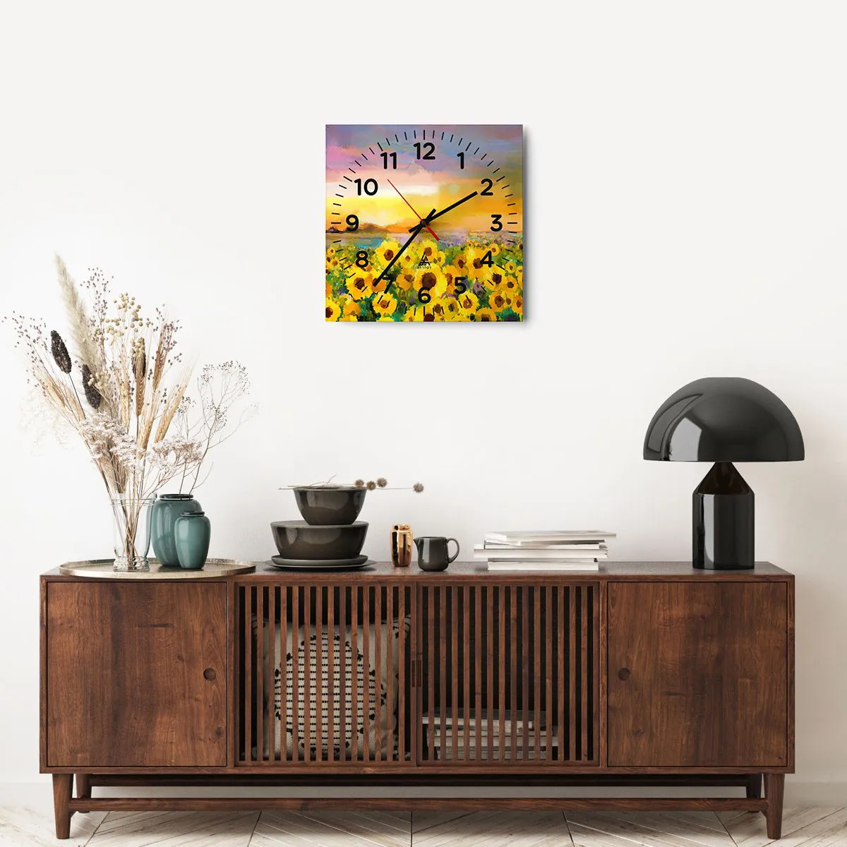 Zegar ścienny - Samo słońce zstąpiło na ziemię - 40x40 cm