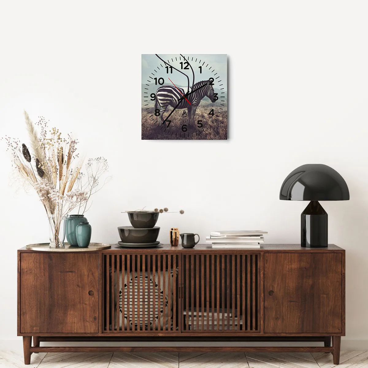 Ceas de perete - Ceas pe sticlă - Atenție! Defecțiune - 40x40 cm