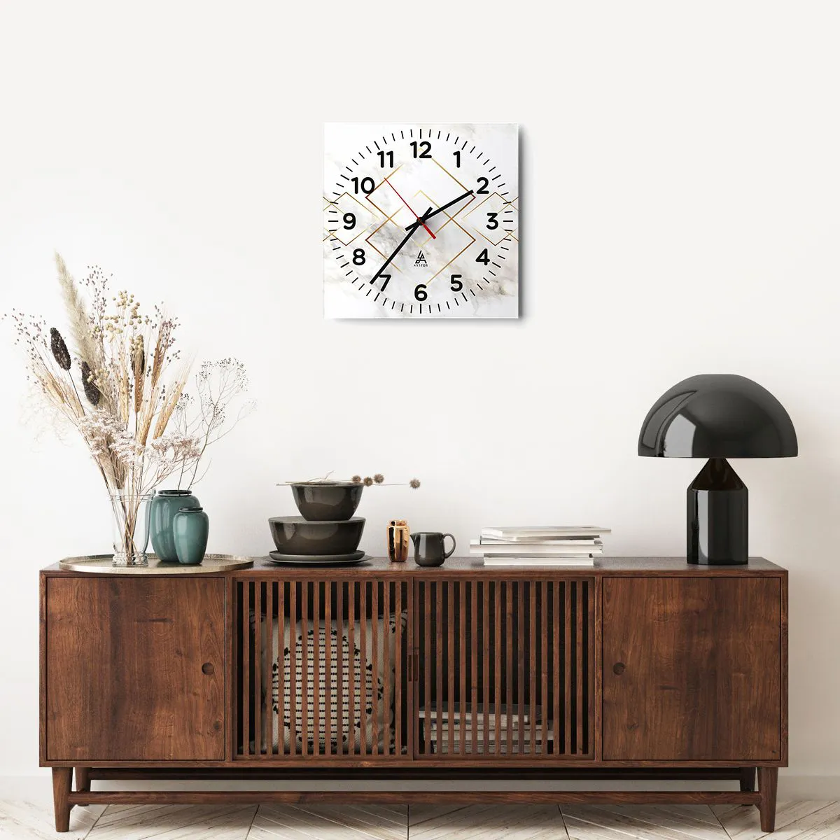 Wanduhr - Glasuhr - Ein Blick in die Unendlichkeit - 40x40 cm