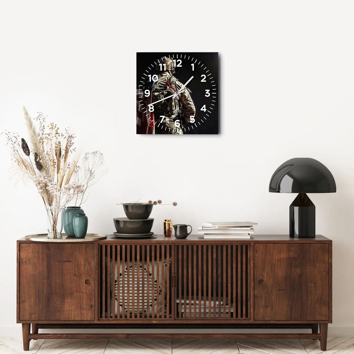 Ceas de perete - Ceas pe sticlă - D-aia - 40x40 cm