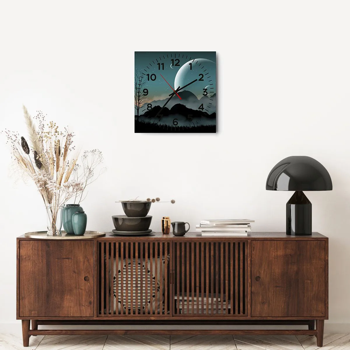 Horloge murale - Pendule murale - Carnaval de la nuit étoilée - 40x40 cm