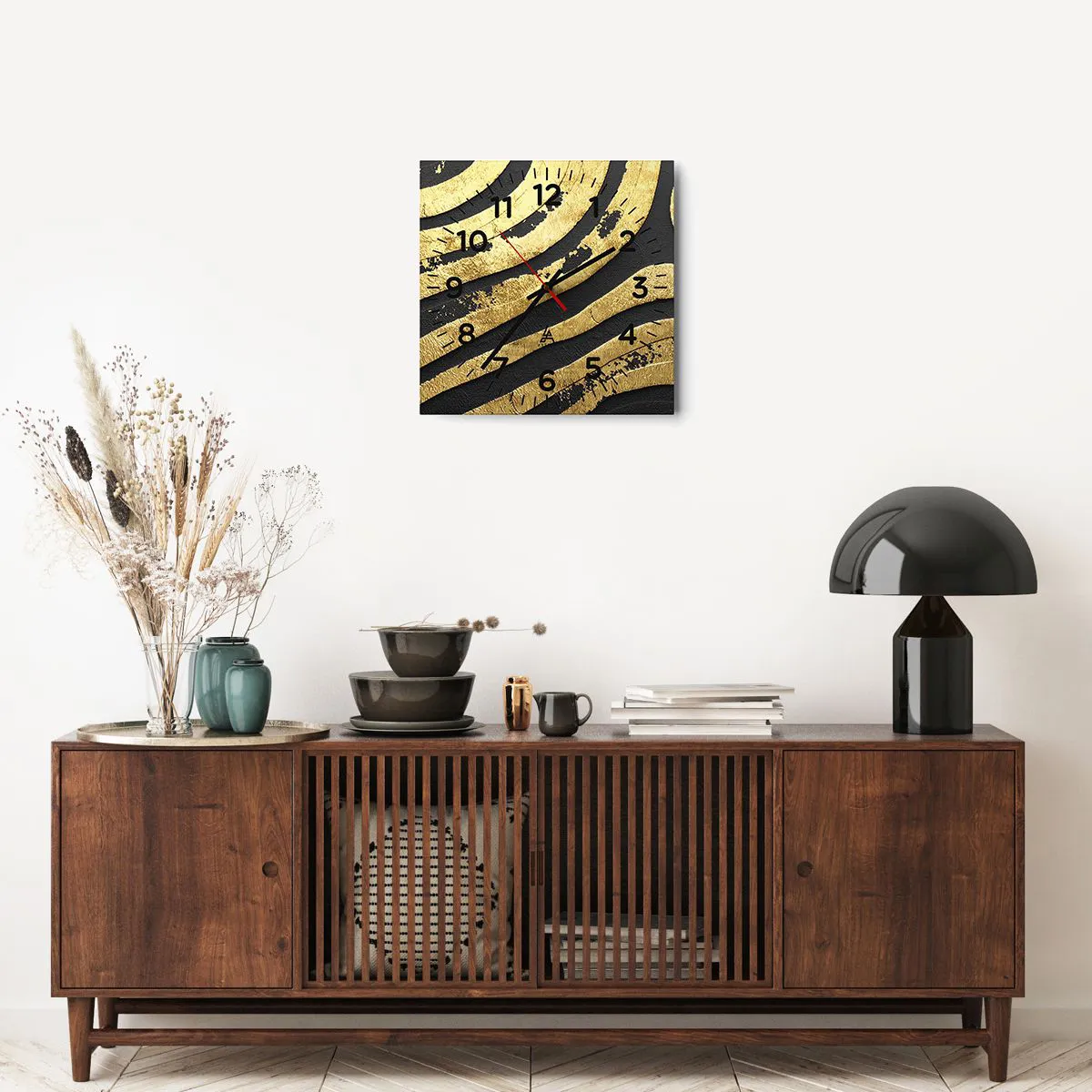 Zegar ścienny - Wszystko płynie - 40x40 cm